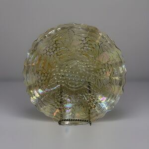 Marigold Imperial Grape 7 1/2" Ruffled Bowl  -  Old  -  No IG  -  Colorful